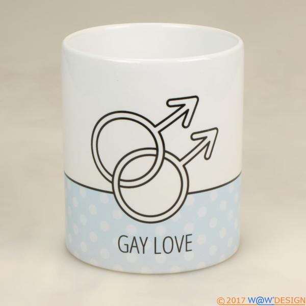 Kaffeebecher GAY LOVE