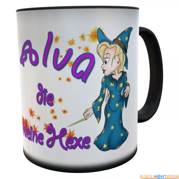 Zauberbecher Zaubertasse MagicMug kleine Hexe